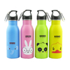 500ml High Quality colored Cute Kids stainless Steel Straw drinking Bottle