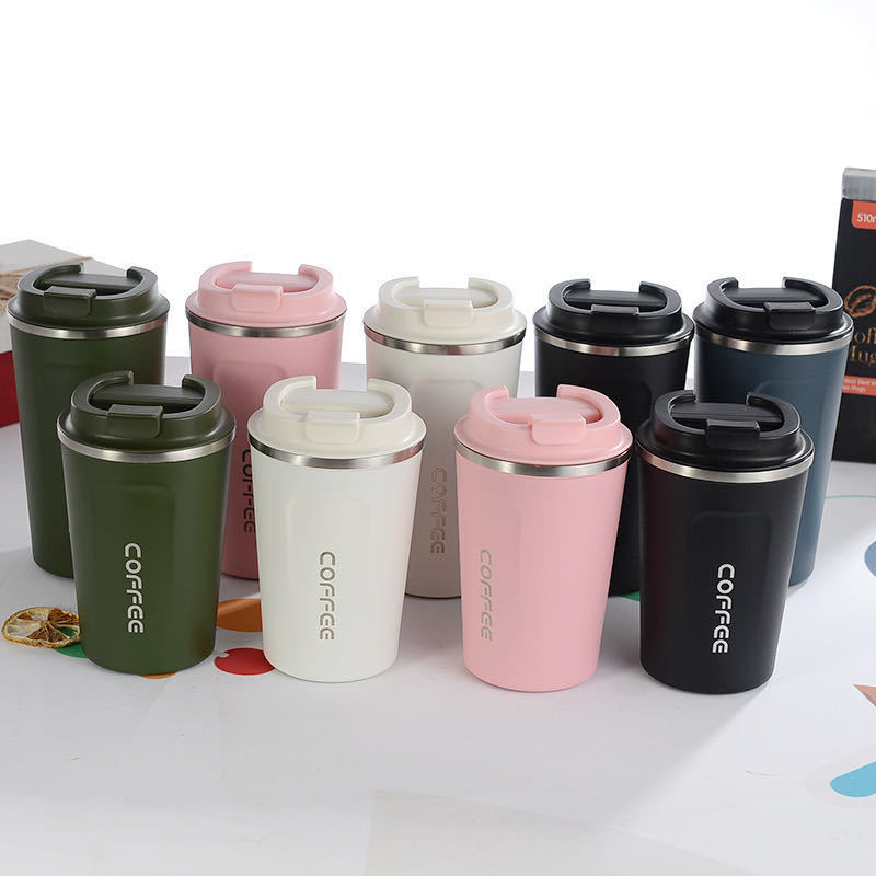 350ml 510ml High Grade Customized Stainless Steel Thermos Coffee Mug with Lid