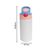 350ml Portable Sublimation Blank Kids Vacuum Bottle Insulated Stainless Steel Baby Straw Tumbler