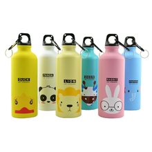 500ml Carton Animal Sport Aluminum Bottles Drinking Travel Water Cup