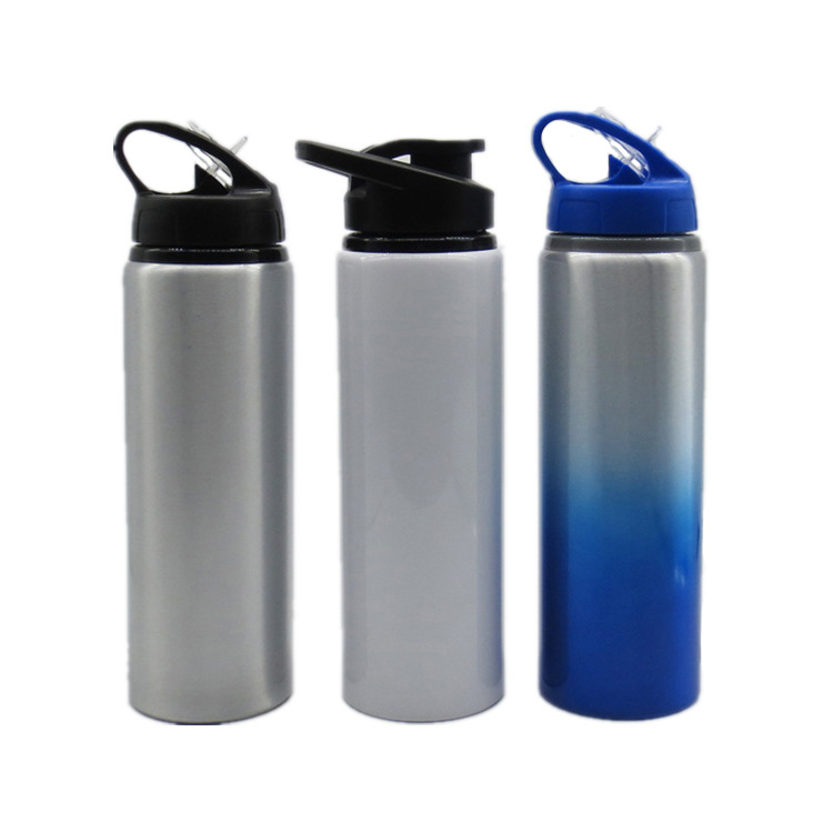750ml Promotional Drinking Gradient Printing Mental Aluminum Sports Water Bottle