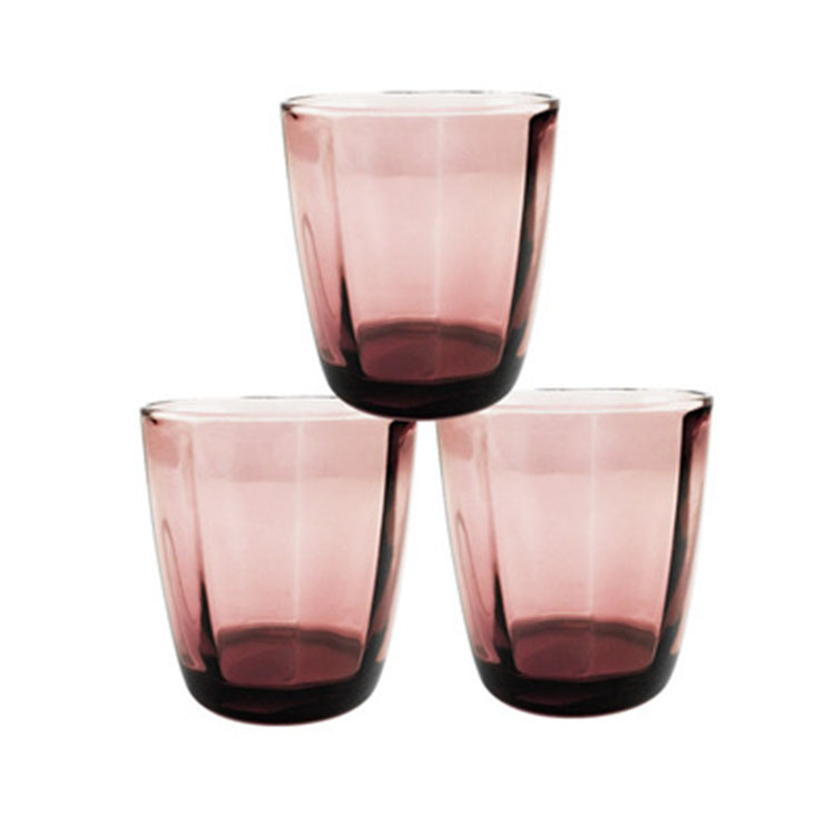 High Quality Unique Colored Decorative Glass Water Cup