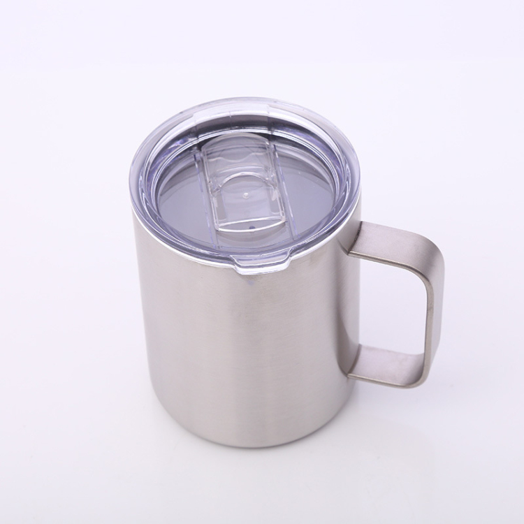 stainless steel mug with handle