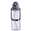 2000ml Big Capacity Cheap Printing Plastic Travel Water Bottle with Straw
