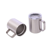 Vacuum Coffee Cup Customized Logo Printing BPA-free Fashion Stainless Steel Cup with Handle 