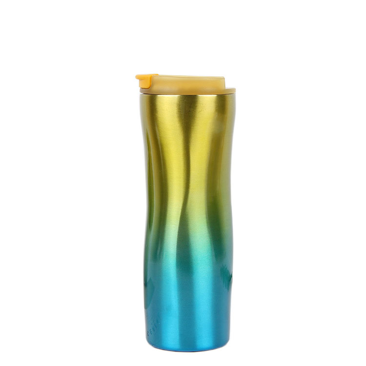 500ml Double Wall Colorful Gradient Stainless Steel Sports Bottle Eco-friendly Magic Mug 