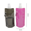 480ml Portable BPA Free Plastic Foldable Collapsible Water Bottle for Outdoor Sports 