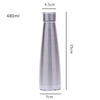 500ml custom printing skinny leak proof Insulated Stainless Steel Thermos Cola Bottle