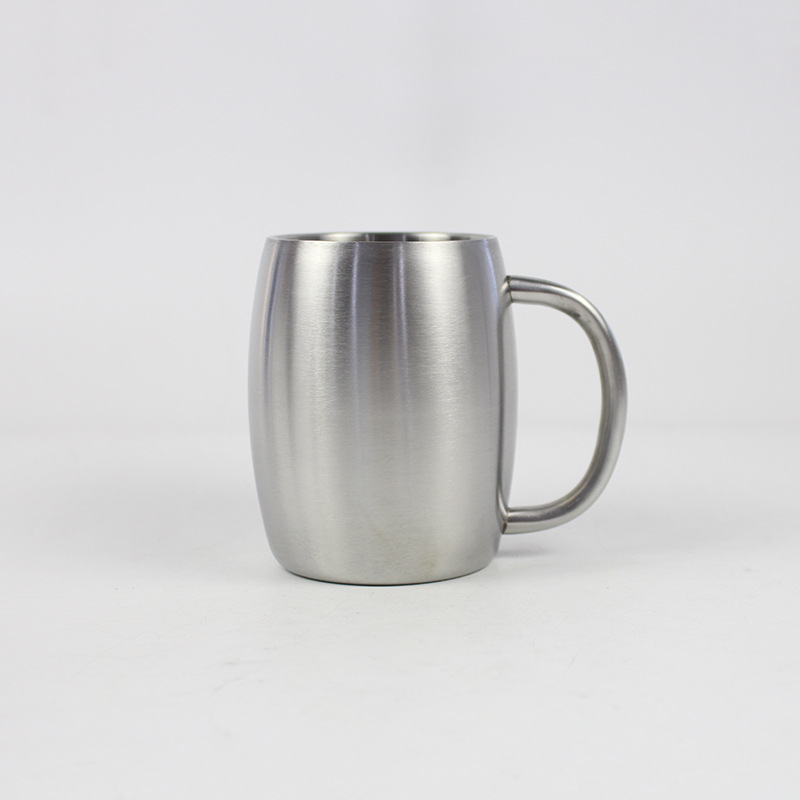 450ml Custom Printed Stainless Steel Tumbler Coffee Travel Mug with Handle