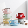 170ml Creative Ceramic Coffee Mug Breakfast Milk Tea Cups Home Office Drinkware Gift
