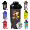 Warehouse Bulk Custom logo Bpa Free 500ml 700ml Shaker Bottles with Lid Protein Mixing Ball for Gym Fitness Training
