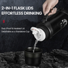 Customizable 304 Stainless Steel Vacuum Flask With Large Capacity And Double Lid Design For Outdoor Activities