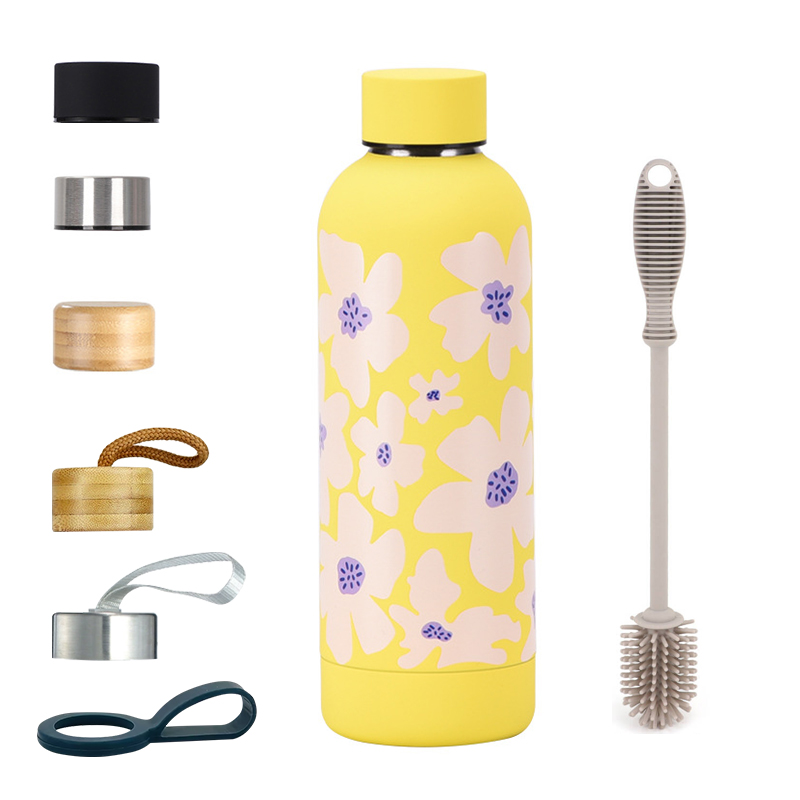 Best Seller Travel Promotional Eco Friendly Stainless Steel Double Wall Insulated Vacuum Water Bottle With Lid