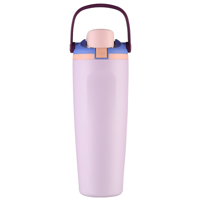 Factory Wholesale Owa Launch Flare Fruit Color Stainless Steel Tumbler Sublimation 30oz Stainless Steel Tumbler Handle And Straw