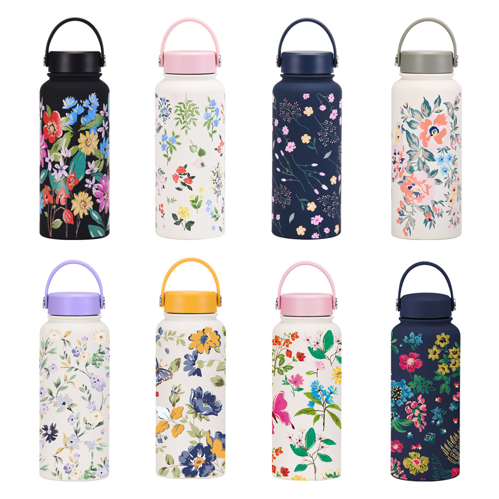 Wholesale Custom Design New Powder Coated Double Wall Insulated Stainless Steel Vacuum Flask Thermal Water Bottle