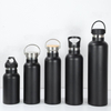 Factory Customized Bamboo Lid 500ml Double Wall Water Bottle Stainless Steel Vacuum Flask Sports Bottle with Different Lids