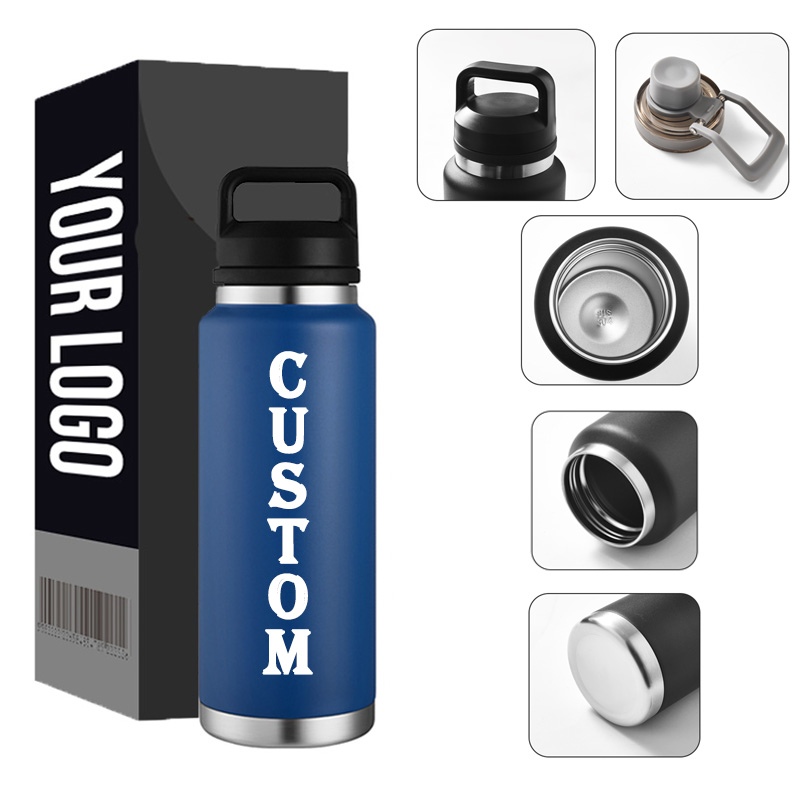 OEM ODM Factory Hot Sales Stainless Steel Vacuum Insulated Wide Mouth Handle Lid Tumbler Keep Hot Cold Eco-Friendly Sports 12-24