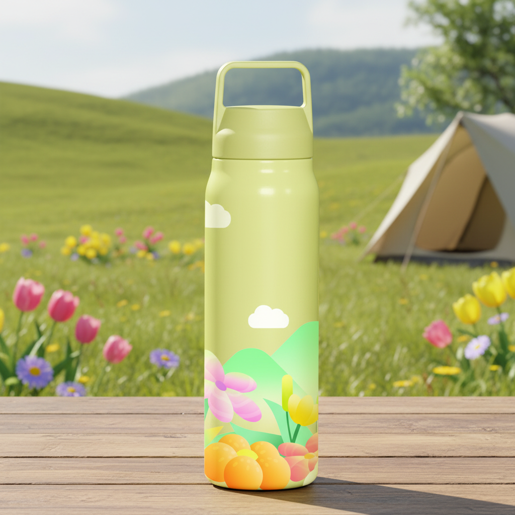 420ml Insulated Water Bottle with Carry Handle | 304 Stainless Steel Vacuum Flask | OEM/ODM Custom Logo Bottle Wholesale