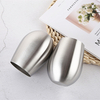 18oz Stainless Steel Wine Tumbler Custom Single Wall Coffee Mug Insulated Egg Shaped Cup