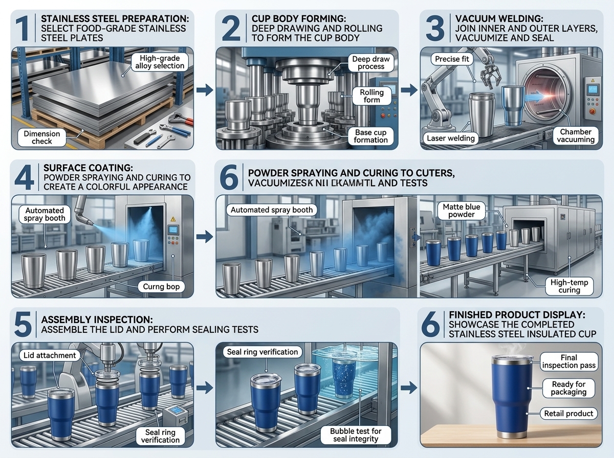 Water bottle production process