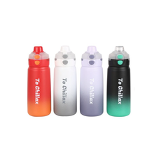 New Product 2025 Custom 550ml Stainless Steel Sport Water Bottle With Two Way Drinking Lid And Straw Wholesale