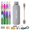 Custom Logo Wholesale Small Mouth Drink Bottles Rubber Paint Sport Cup Vacuum Flask Thermal Stainless Steel Sports Water Bottles