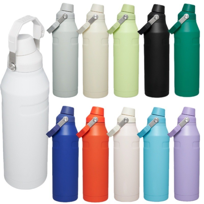 New Arrival Wholesale Wide Mouth Vacuum Flask Stainless Steel Water Bottle with Insulated Double Wall for Camping Travel