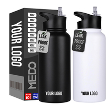 Custom 32oz 40oz Stainless Steel Water Bottles Leak Proof Vacuum Insulated Thermos Flask Powder Coated Water Bottles for Camping