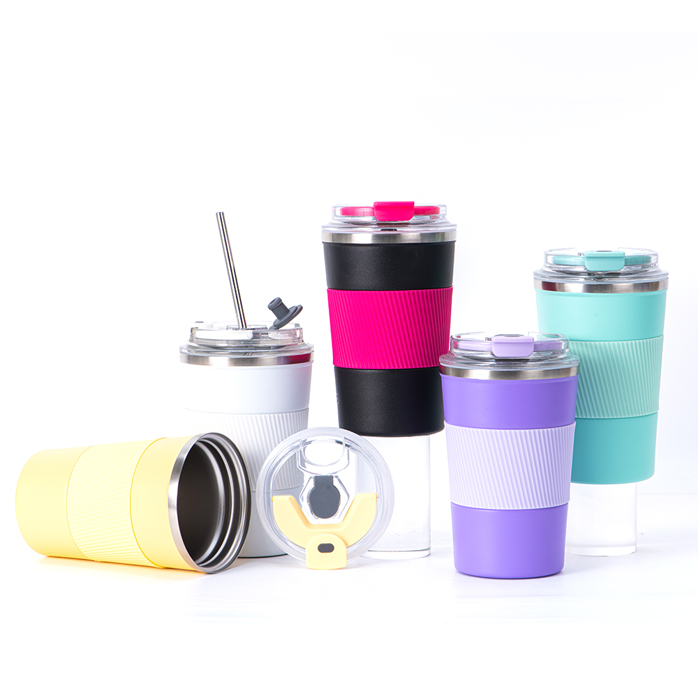 Factory Wholesale Reusable Coffee Cup Portable Leakproof Stainless Steel Vacuum Insulated Travel Coffee Mugs With LOGO
