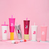 OEM Wholesale Bulk Order Plasitc Water Bottle From Factory Tumbler Coffee Mug Customized Packaging with Straw Lid
