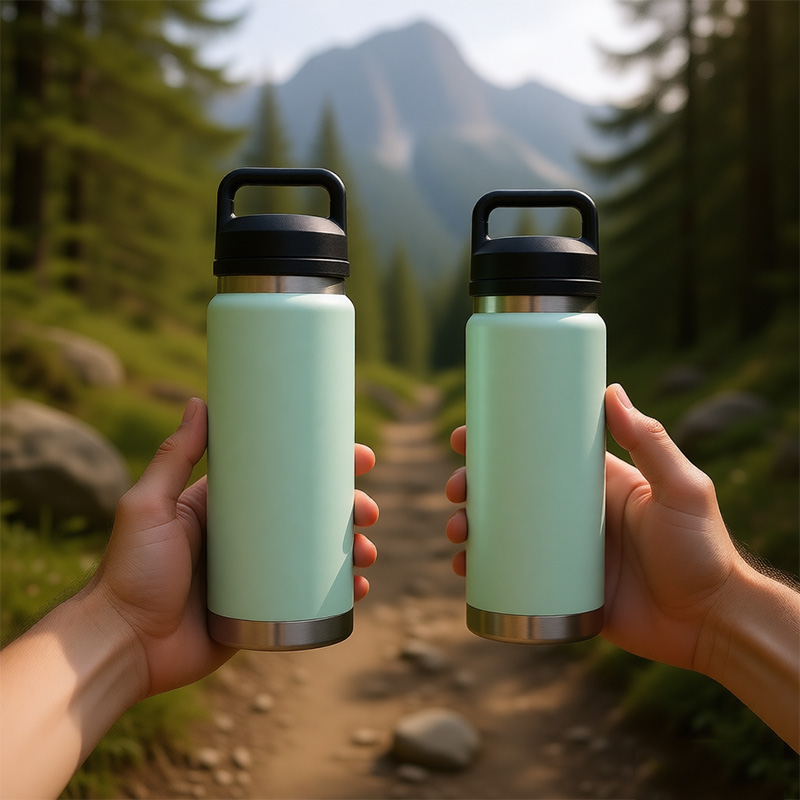 OEM ODM Factory Hot Sales Stainless Steel Vacuum Insulated Wide Mouth Handle Lid Tumbler Keep Hot Cold Eco-Friendly Sports 12-24