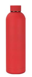 Custom Logo Pink Insulated Sport Travel Thermal Soft Rubber Paint Double Wall Stainless Steel Water Bottle with Handle