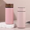 Wholesale Hot Sales 280ml Pocket Stainless Steel Water Bottle with Durable Wood Grain Lid