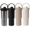 Custom Loog Straw Drink Travel Coffee Tumbler Thermal Mug High Quality SUS316 Stainless Steel Tumblers with Straw Tea Infuser