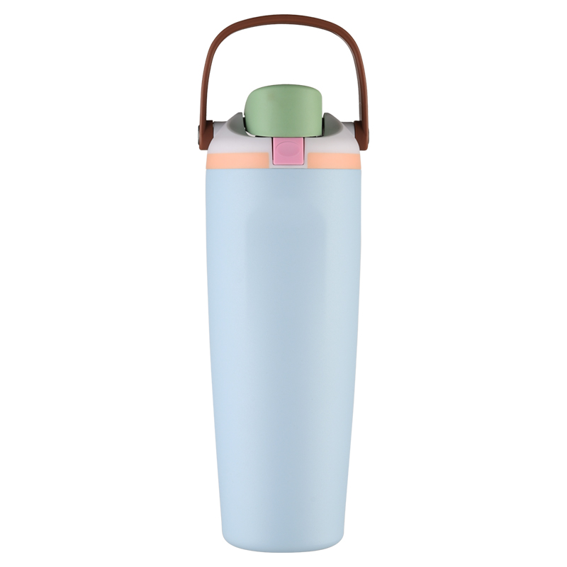 Factory Wholesale Owa Launch Flare Fruit Color Stainless Steel Tumbler Sublimation 30oz Stainless Steel Tumbler Handle And Straw