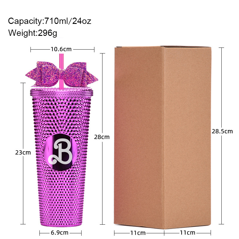 OEM Wholesale Bulk Order Plasitc Water Bottle From Factory Tumbler Coffee Mug Customized Packaging with Straw Lid