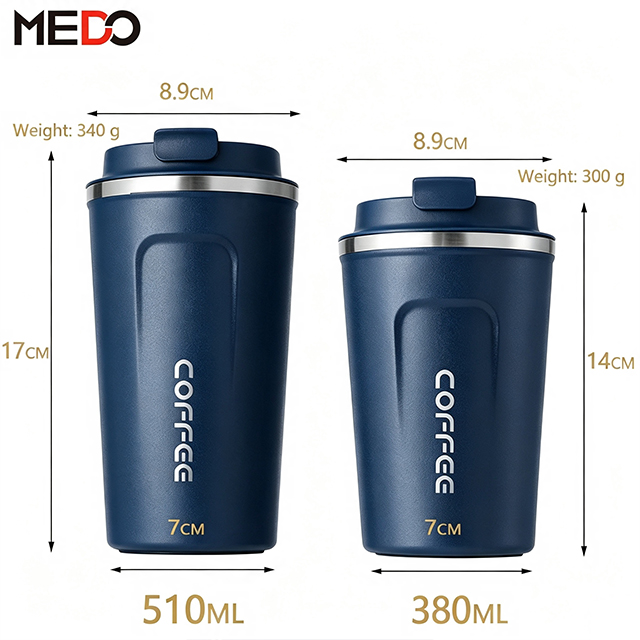 Wholesale 380ml 510ml Insulated Stainless Steel Coffee Cup
