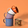 Gift Use Christmas Hot Sale 350ml 500ml 750ml 1200ml 3000ml Sublimation White Enamel Cup Camping Mug Coffee Milk Mugs Cups