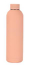 Custom Logo Pink Insulated Sport Travel Thermal Soft Rubber Paint Double Wall Stainless Steel Water Bottle with Handle