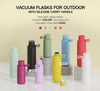 12OZ/20OZ Double Wall Insulated Cup Outdoor Sports Water Cup Vacuum Insulated Matte Coated Water Bottle with Handle