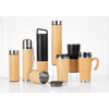 Eco Friendly Products 2024 Custom Water Bottle Double Wall Stainless Steel Bamboo Vacuum Thermos Stainless Steel Tumbler