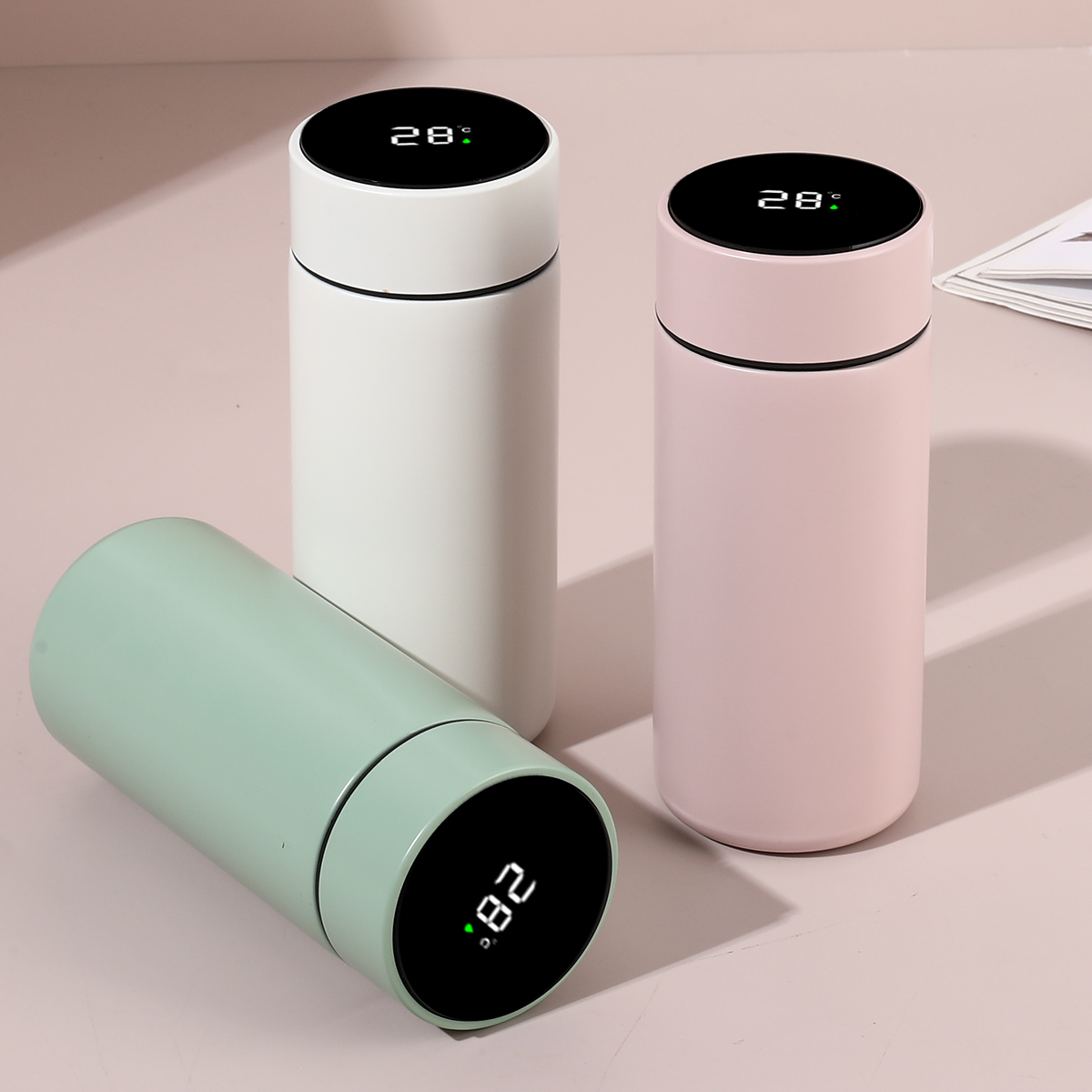 Hot Sales 280ML Compact Pocket Stainless Steel Bottle with LED Temp Display & Vacuum Insulation