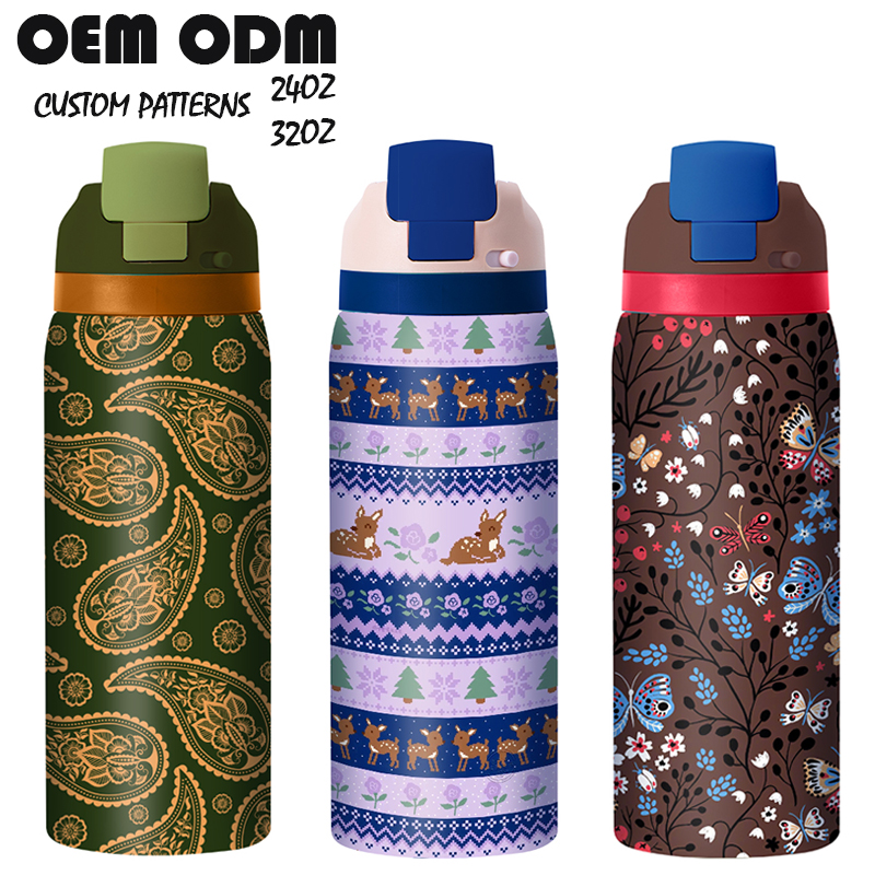 Insulated Stainless Steel Travel Thermos with Straw Lid – Vacuum, Leak-Proof, Custom Logo, Portable 350ml/500ml