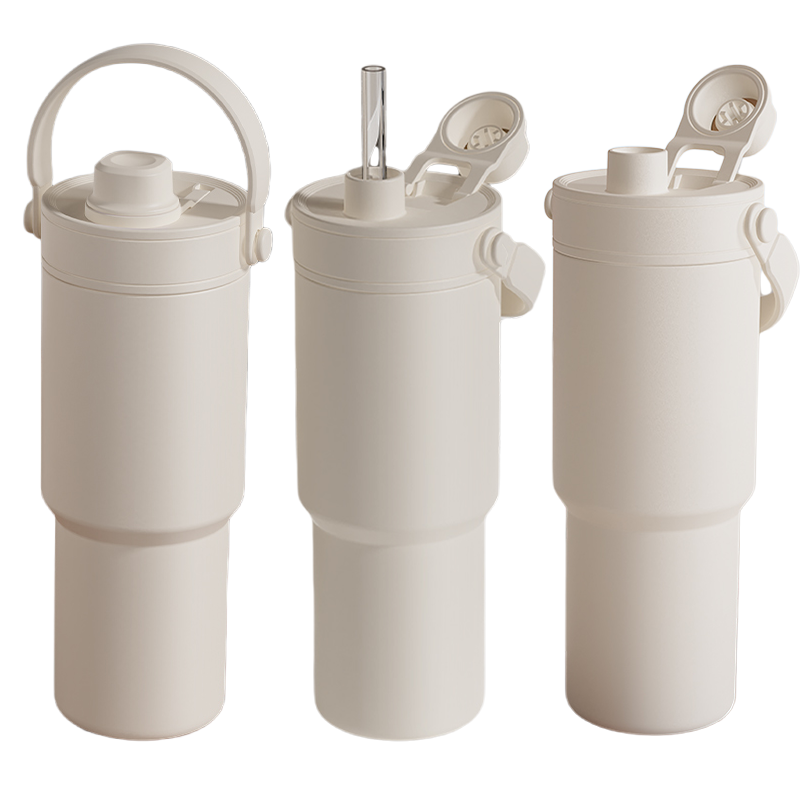 New Model High Quality SUS316 Stainless Steel Coffee Mug with Tea Infuser Travel Drinking Cup Coffee Tumbler with Straw