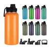 Custom Laser Logo Thermos Water Bottle Double Wall Sport Stainless Steel Hot Insulated Water Bottles Gym Water Bottle