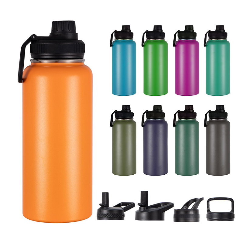 Popular Portable Vacuum Bottle Stainless Steel Insulated Water Bottles with Magnetic Phone Holder Lid