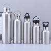 Factory Customized Bamboo Lid 500ml Double Wall Water Bottle Stainless Steel Vacuum Flask Sports Bottle with Different Lids