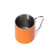 Wholesale 220ml 300ml Stainless Steel Camping Mug with Carabiner