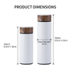 Wholesale Wooden Grain Insulated Stainless Steel Water Bottle