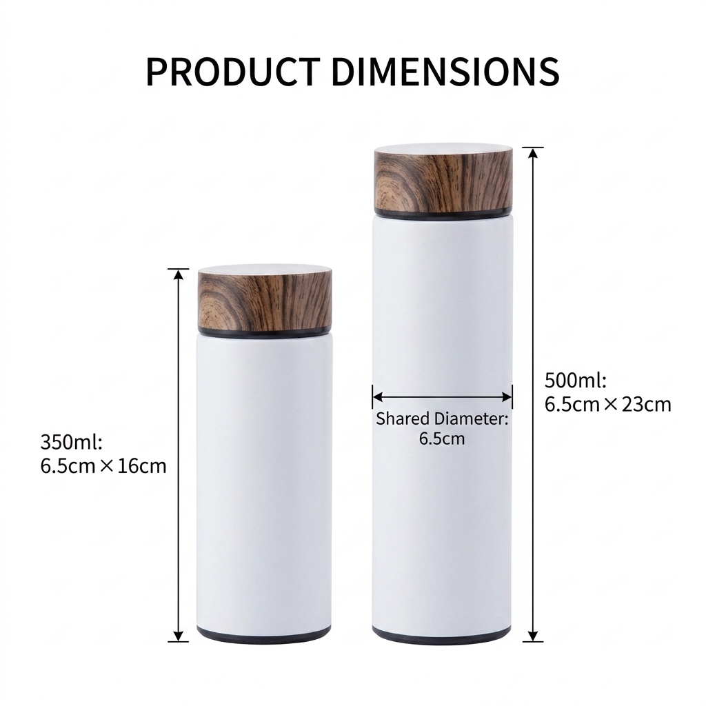 Wholesale Wooden Grain Insulated Stainless Steel Water Bottle